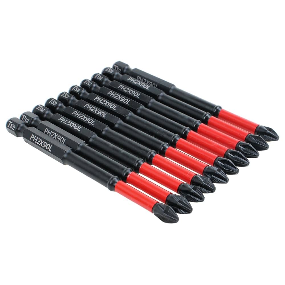 かるぴー AUTOTOOLHOME 10 Pack Phillips PH2 Magnetic Anti Slip